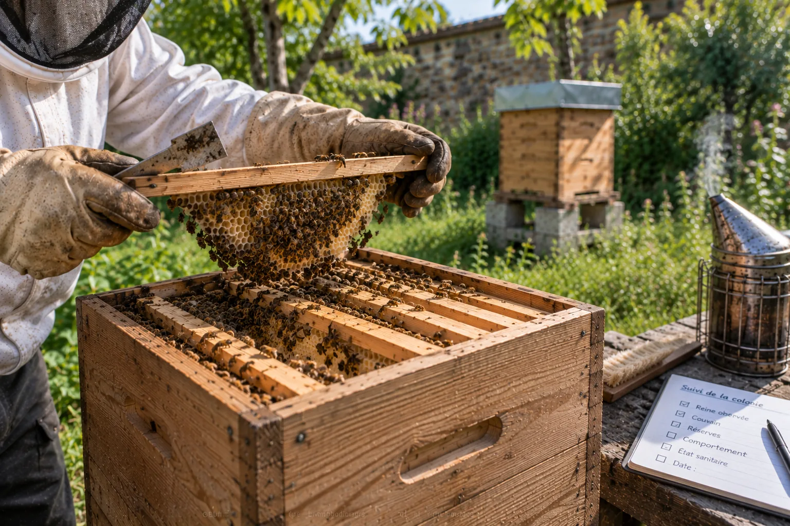 Contrôle sanitaire et surveillance du varroa en ruche Warré