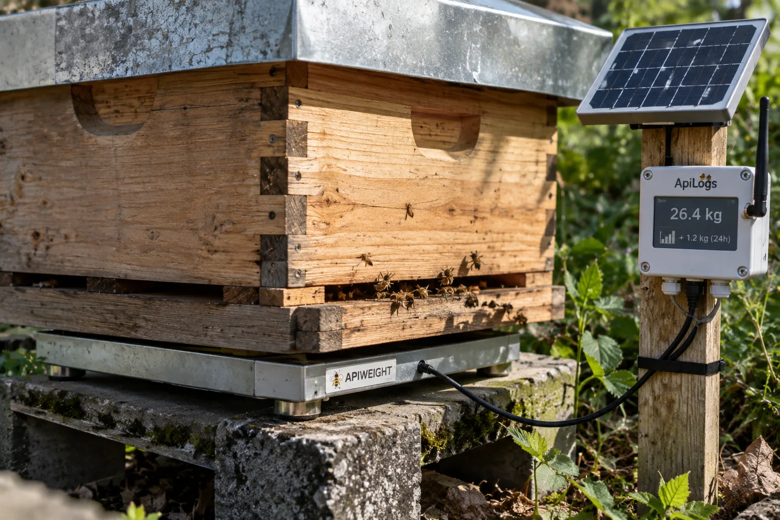 Rayon de miel naturel récolté dans une ruche Warré